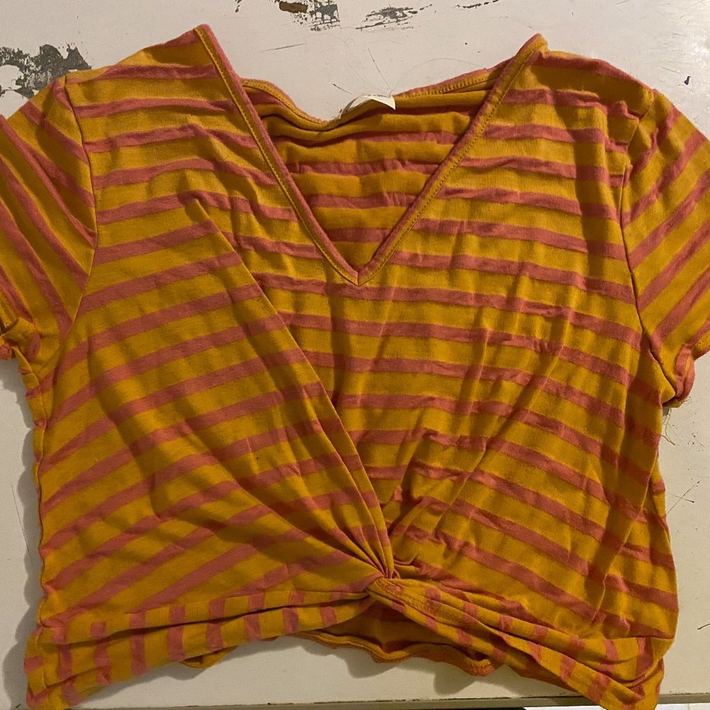 Gaze Striped Crop Top